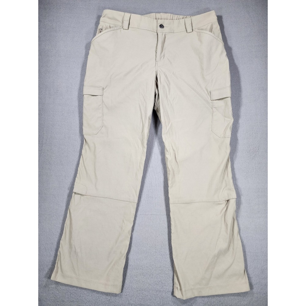 Duluth Trading Co Dry On The Fly Women's Cargo Pants Bootcut Beige Size 14 x 29
